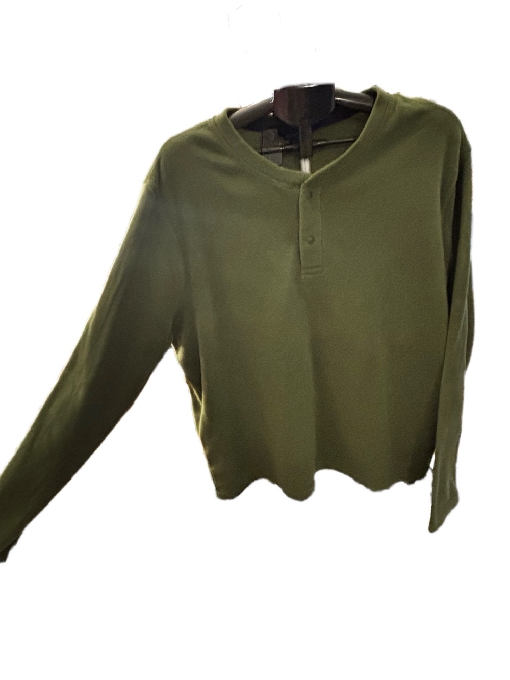 Lands' End Olive Green Lightweight Fleece Jacket